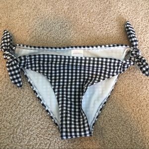 gingham bikini bottoms